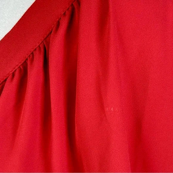 LOFT Square Neck Blouse with Flutter Sleeves Size S - Picture 7 of 11